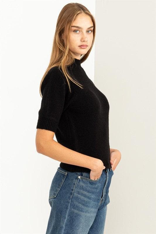 HYFVE LOVELY EMBRACE Puff Sleeve Sweater Top, 2 Colors - SwagglyLife Home & Fashion