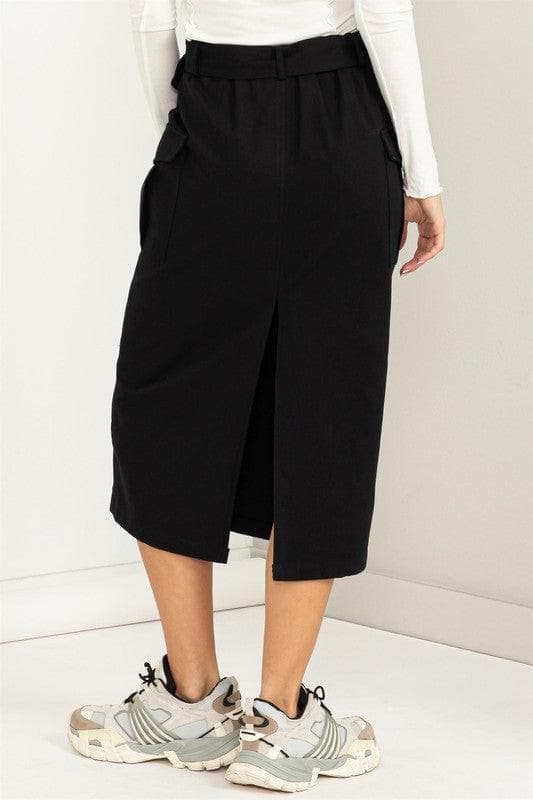 HYFVE Professional Poise Buckled Belt Cargo Skirt - SwagglyLife Home & Fashion