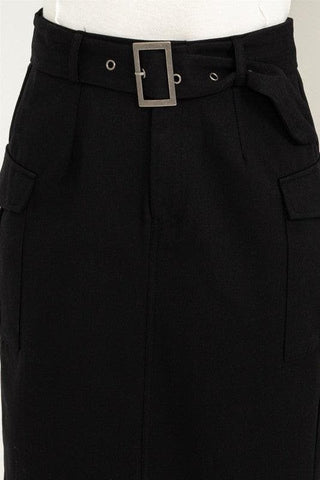 HYFVE Professional Poise Buckled Belt Cargo Skirt - SwagglyLife Home & Fashion