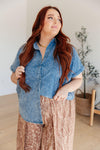 I Could Be Famous Denim Button Up - SwagglyLife Home & Fashion