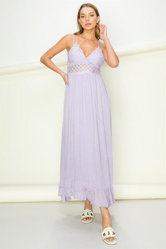 In Love Bustier Lace Maxi Dress, Multiple Colors - SwagglyLife Home & Fashion