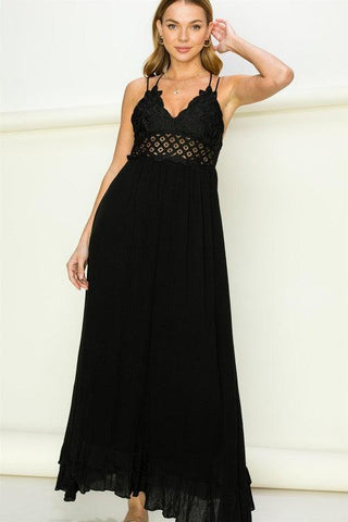 In Love Bustier Lace Maxi Dress, Multiple Colors - SwagglyLife Home & Fashion