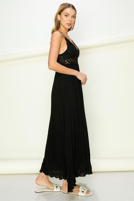 In Love Bustier Lace Maxi Dress, Multiple Colors - SwagglyLife Home & Fashion