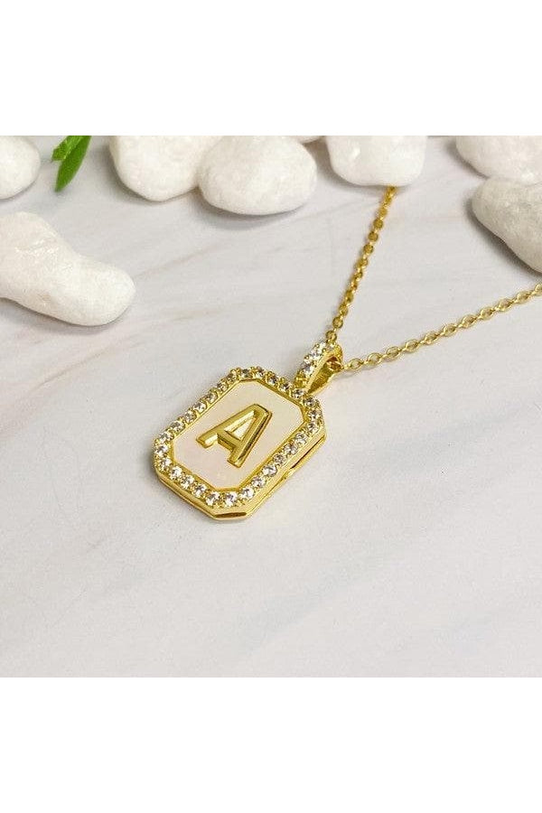 Initial Deco Open Locket Pendant Necklace - SwagglyLife Home & Fashion