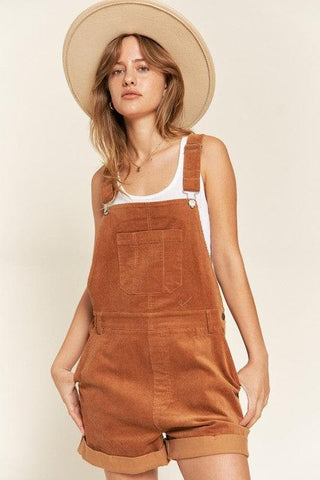 Jade By Jane Corduroy Adjustable Shoulder Straps Overall - SwagglyLife Home & Fashion