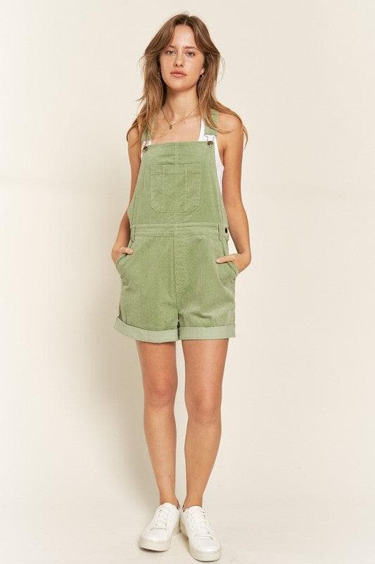 Jade By Jane Corduroy Adjustable Shoulder Straps Overall - SwagglyLife Home & Fashion