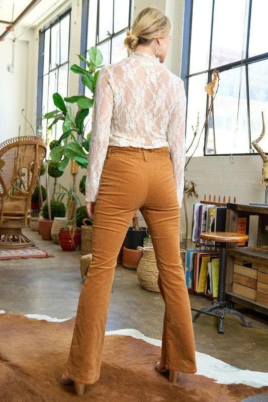 Jade by Jane Corduroy Flare Pants - SwagglyLife Home & Fashion
