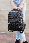 Jade Metallic Puffer Backpack - SwagglyLife Home & Fashion