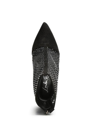 Jazz Rhinestone Embellished Mesh Stiletto Boots - SwagglyLife Home & Fashion