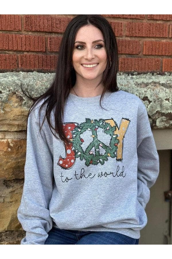 Joy to the World PLUS Sweatshirt - SwagglyLife Home & Fashion