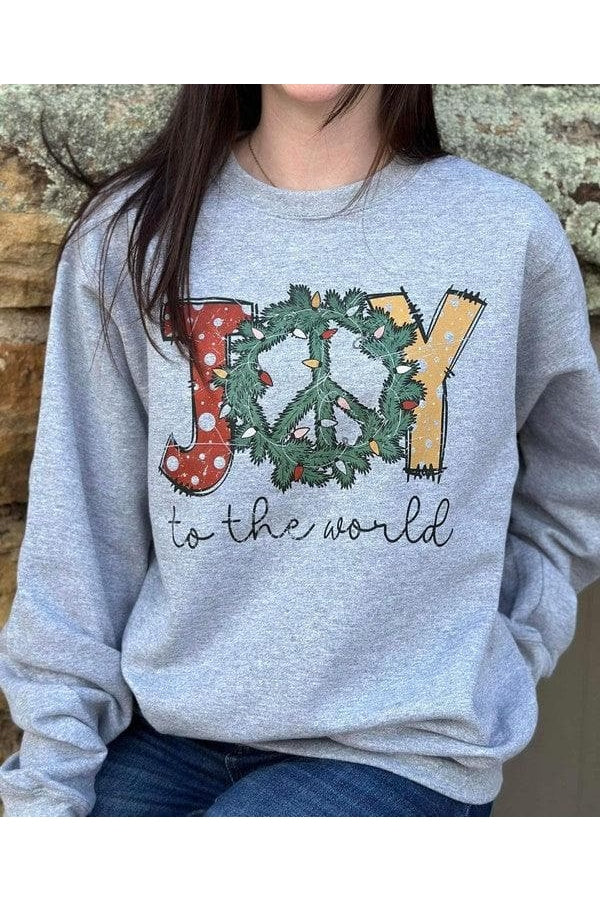 Joy to the World PLUS Sweatshirt - SwagglyLife Home & Fashion