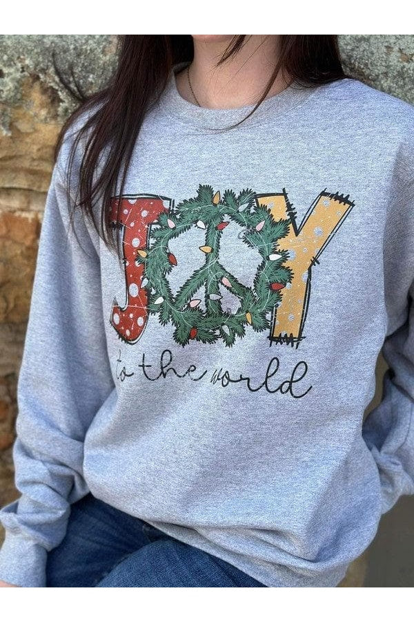 Joy to the World PLUS Sweatshirt - SwagglyLife Home & Fashion