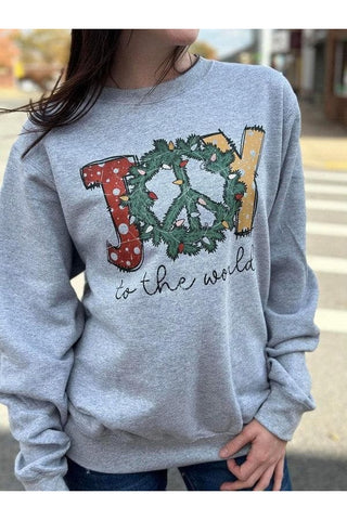 Joy to the World PLUS Sweatshirt - SwagglyLife Home & Fashion