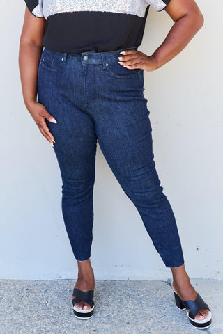 Judy Blue Esme Full Size High Waist Skinny Jeans, Dark wash - SwagglyLife Home & Fashion