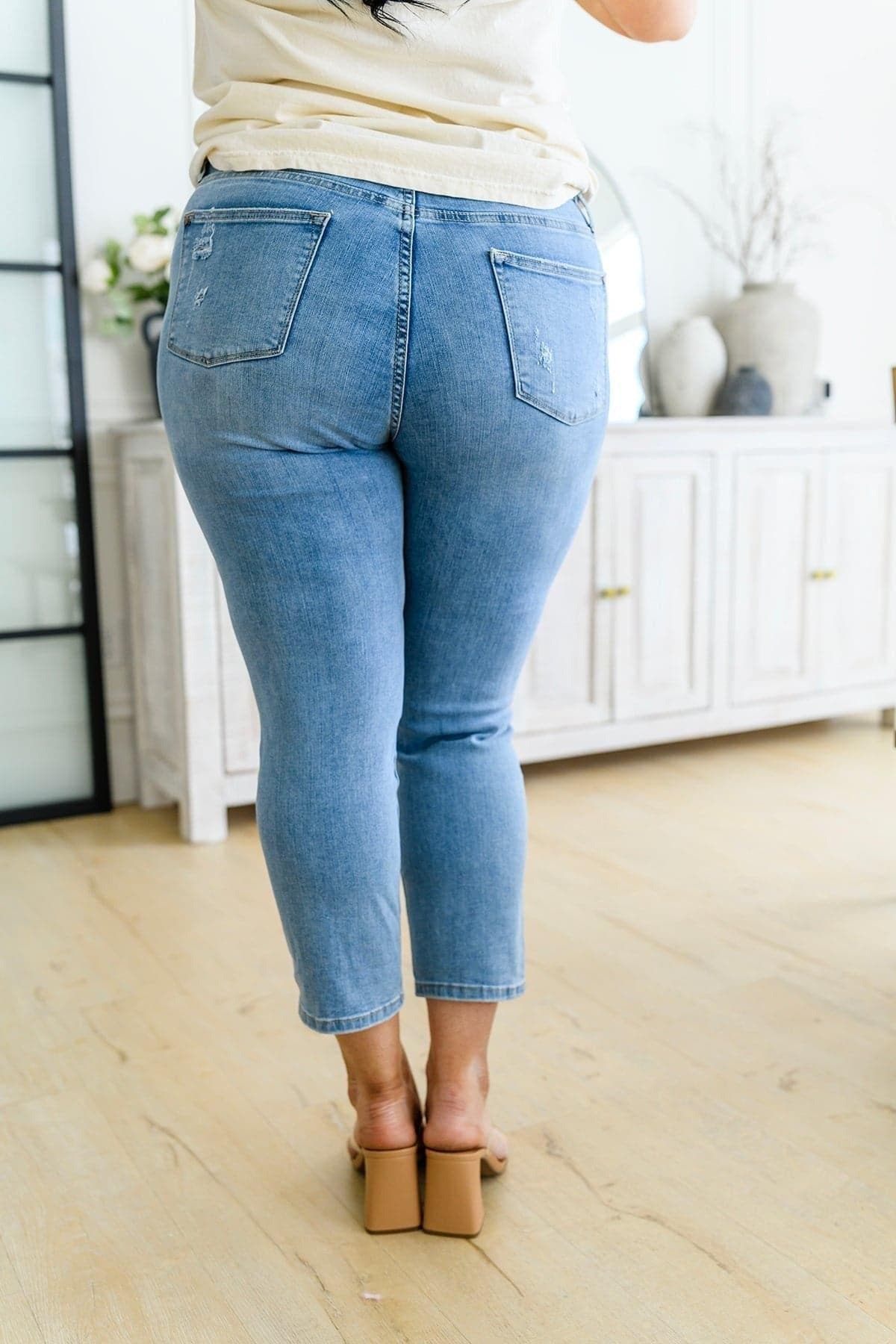 JUDY BLUE Florence High Waist Destroyed Boyfriend Jeans - SwagglyLife Home & Fashion