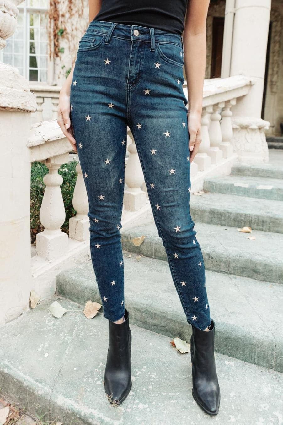 Judy Blue High Rise Starlight Skinnies - SwagglyLife Home & Fashion