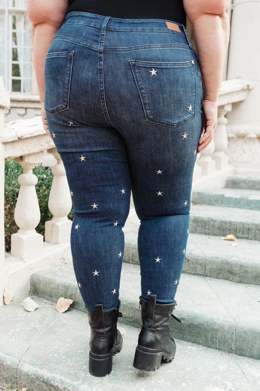 Judy Blue High Rise Starlight Skinnies - SwagglyLife Home & Fashion