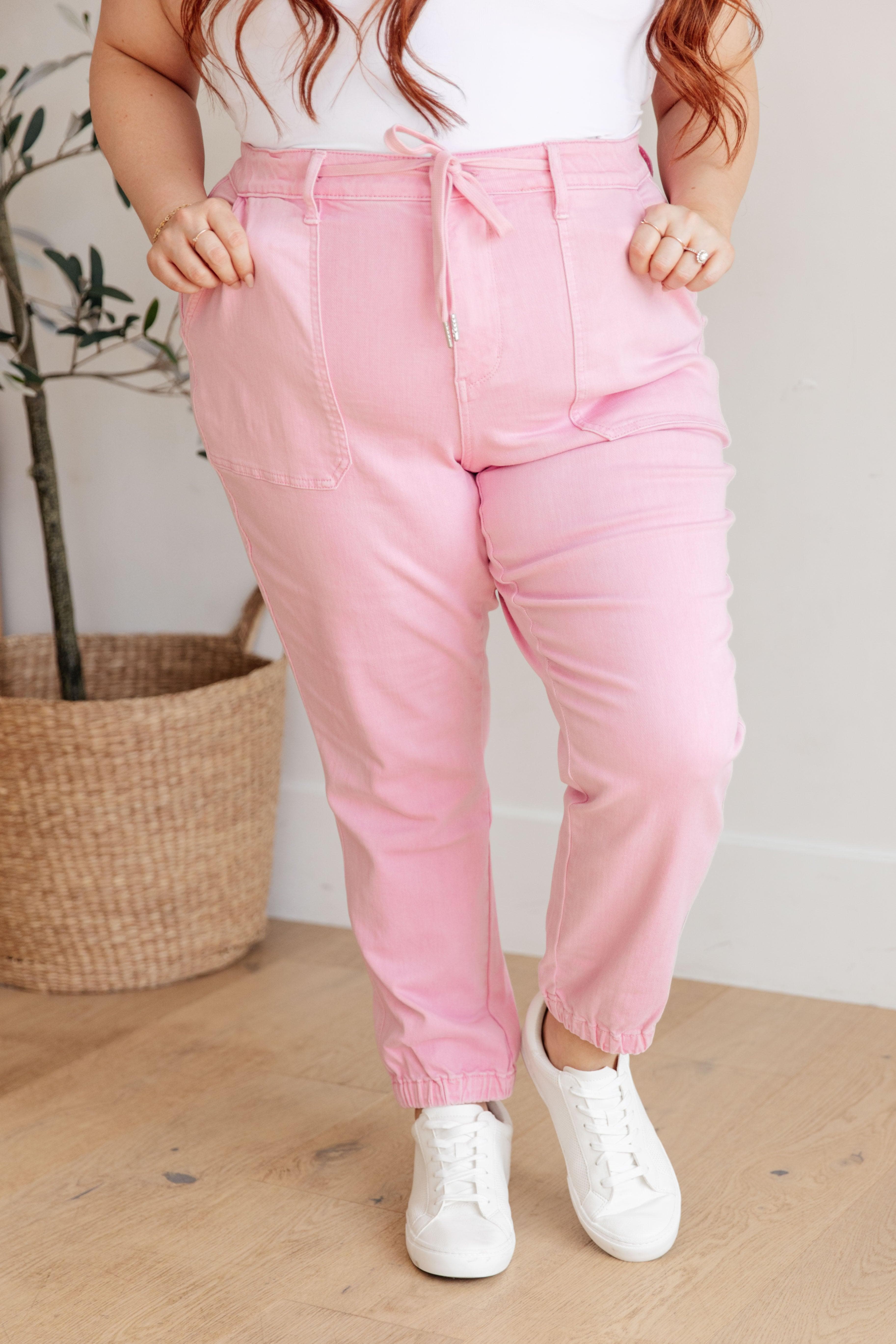Judy Blue Regina High Rise Garment Dyed Denim Jogger - SwagglyLife Home & Fashion