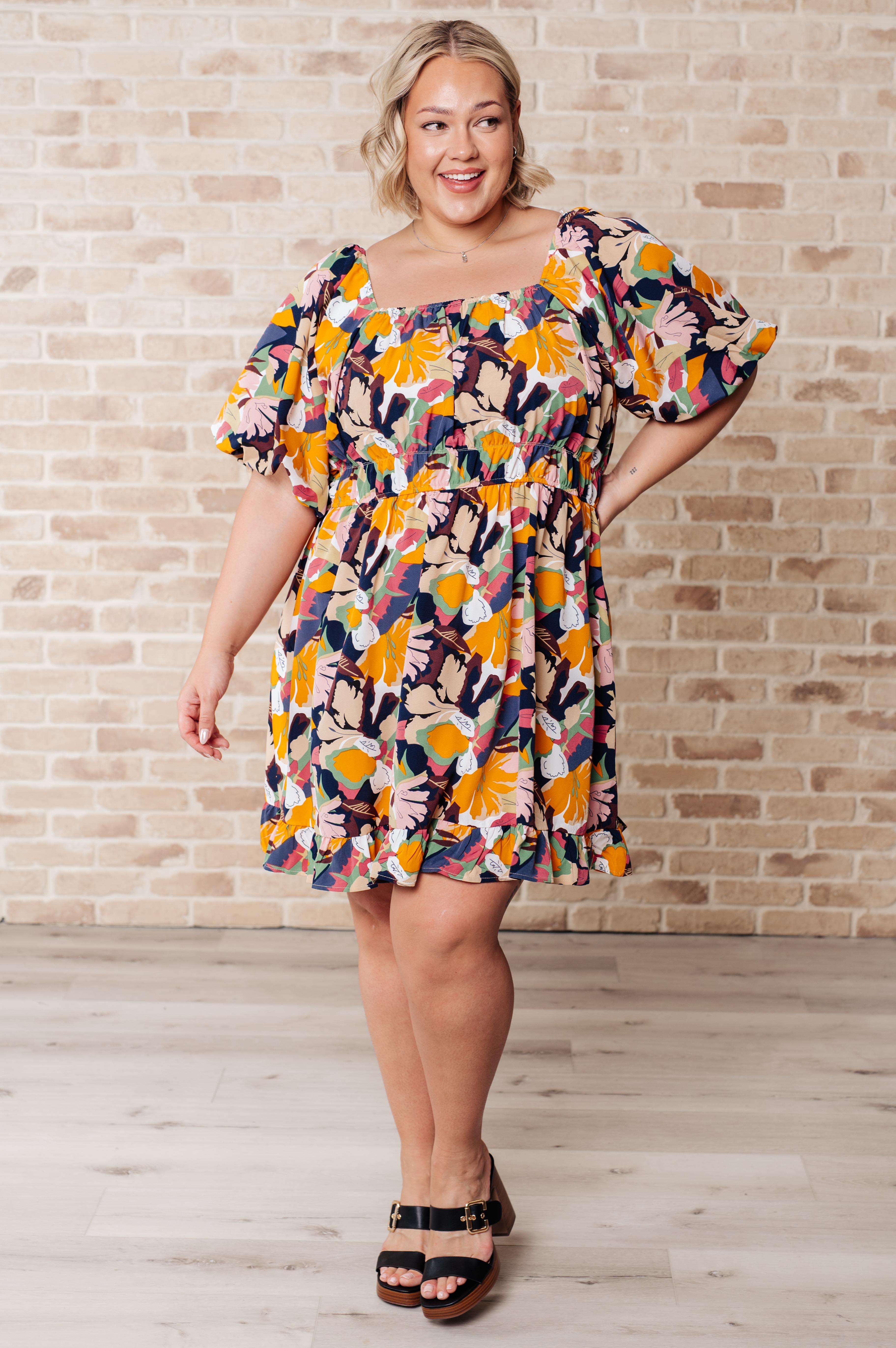 Just Hold On Floral Dress - SwagglyLife Home & Fashion