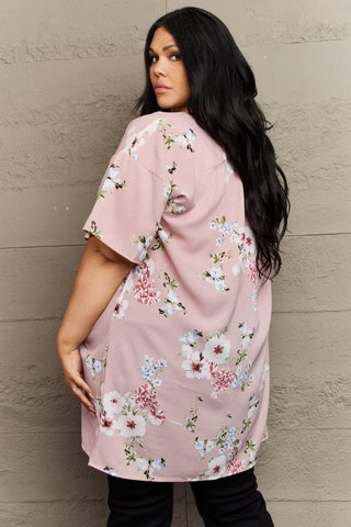 Justin Taylor Aurora Rose Floral Kimono - SwagglyLife Home & Fashion