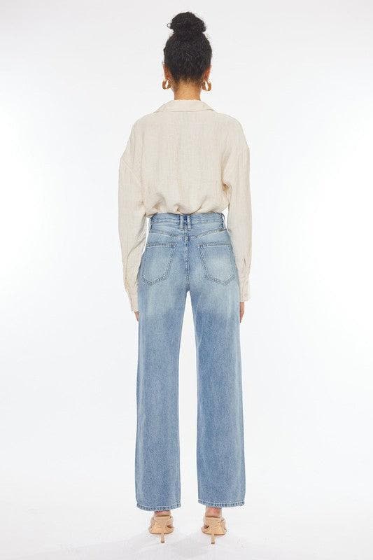 Kan Can 90's Wide Leg Straight Jeans - SwagglyLife Home & Fashion