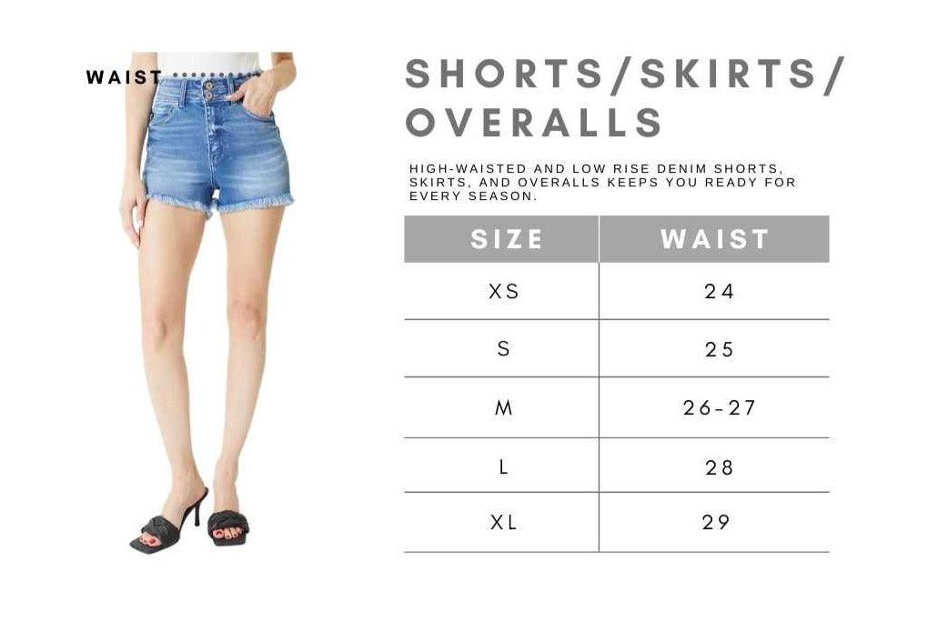 Kan Can USA High Rise Denim Shorts - SwagglyLife Home & Fashion