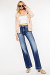 Kan Can USA High Rise Holly Flare Jeans - KC9289M - SwagglyLife Home & Fashion