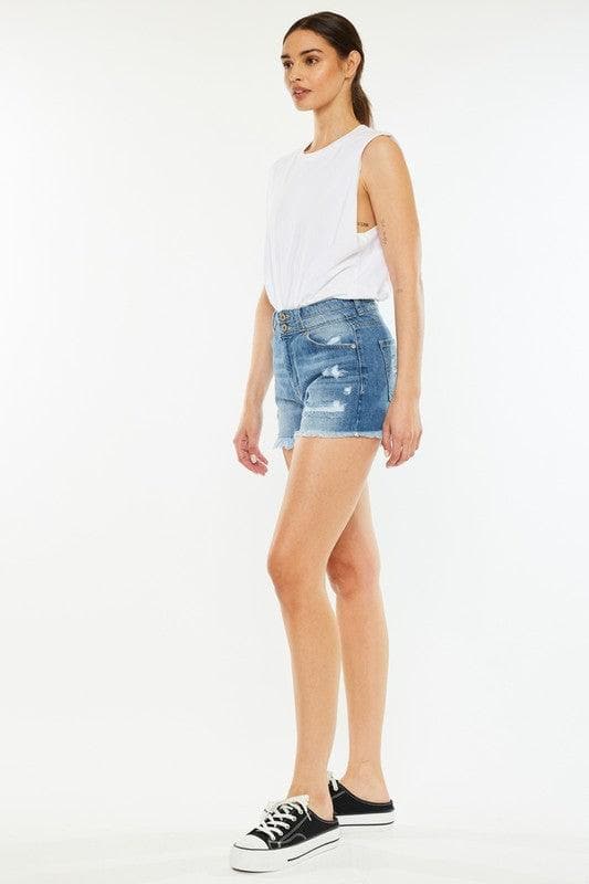 Kan Can USA High Rise Mom Shorts - SwagglyLife Home & Fashion