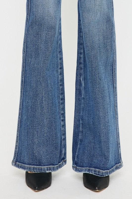 Kancan High Rise Flare Jeans - SwagglyLife Home & Fashion