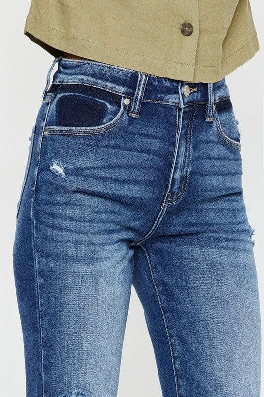 KanCan High Rise Slim Straight Jeans - SwagglyLife Home & Fashion