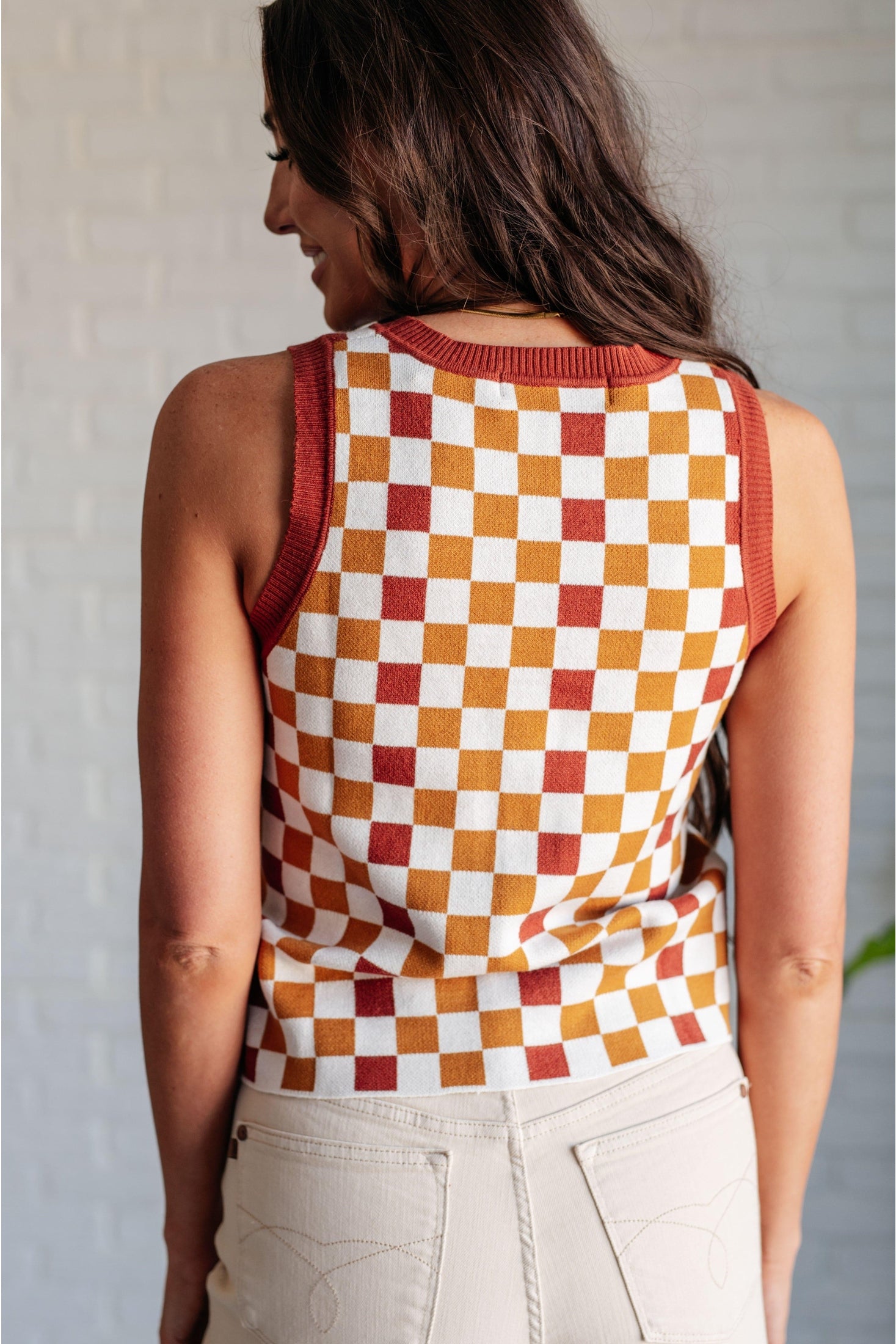 Keeping Score Checkered Tank - SwagglyLife Home & Fashion