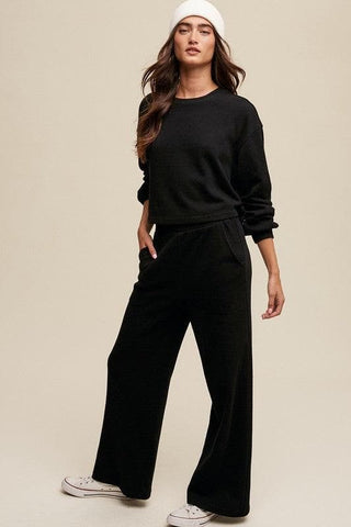 Knit Sweat Top and Pants Athleisure Lounge Sets - SwagglyLife Home & Fashion