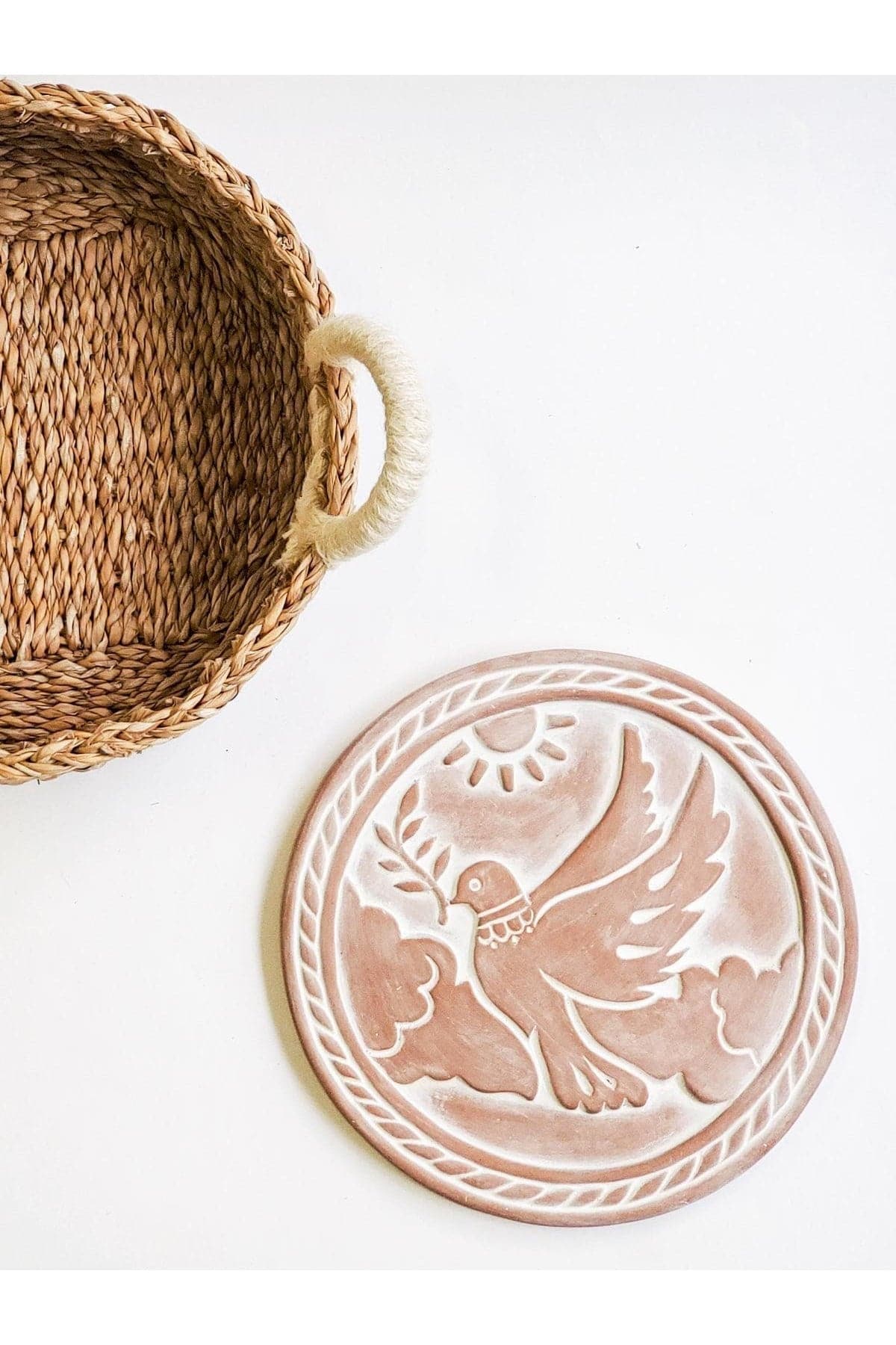 KORISSA Bread Warmer & Basket - Dove In Peace - SwagglyLife Home & Fashion