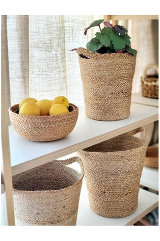 KORISSA Kata Basket with Slit Handle (Set of 3) - SwagglyLife Home & Fashion