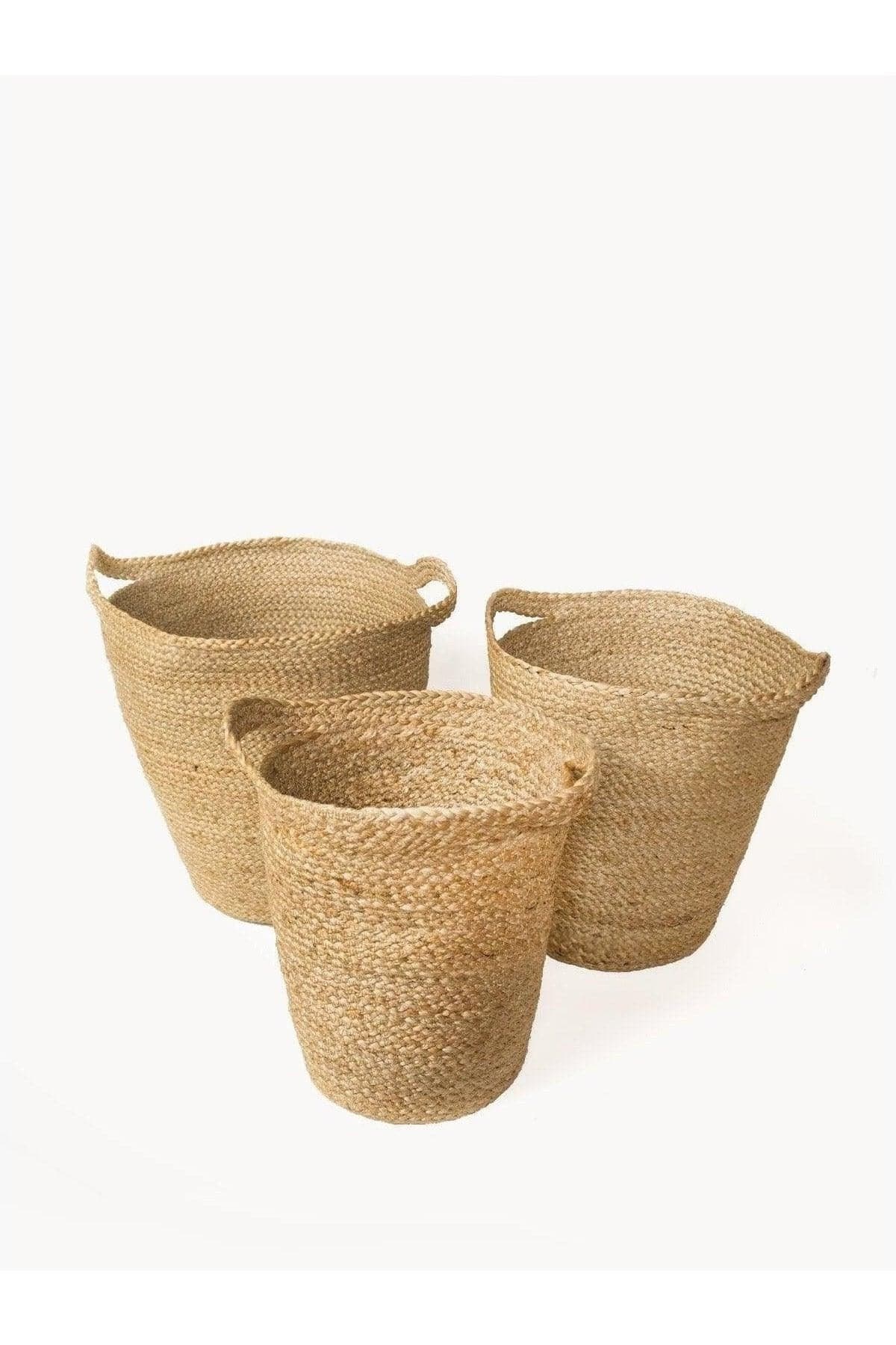 KORISSA Kata Basket with Slit Handle (Set of 3) - SwagglyLife Home & Fashion