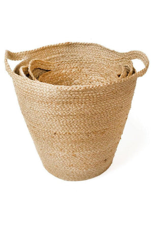 KORISSA Kata Basket with Slit Handle (Set of 3) - SwagglyLife Home & Fashion