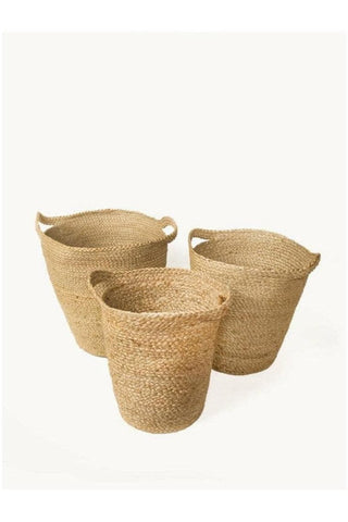 KORISSA Kata Basket with Slit Handle (Set of 3) - SwagglyLife Home & Fashion