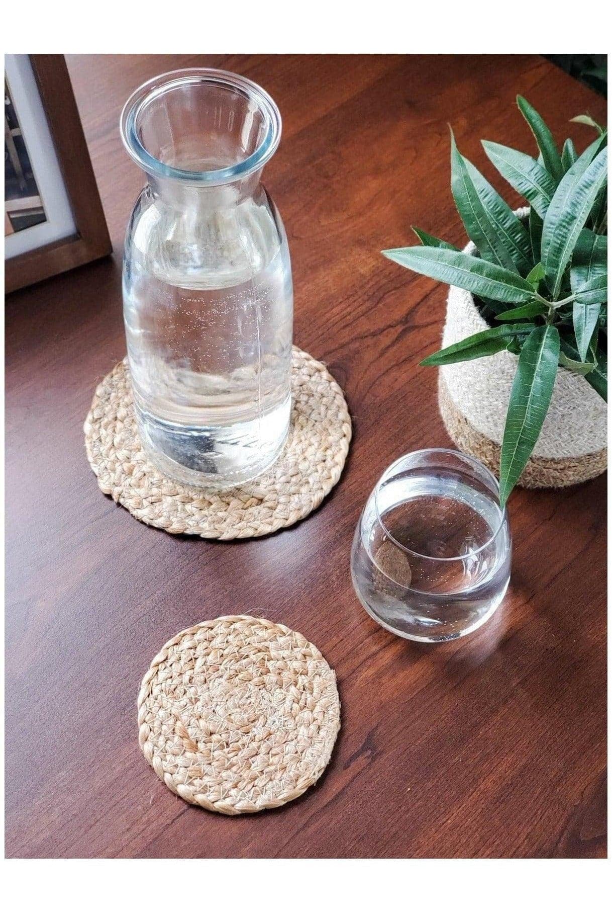 KORISSA Kata Natural Drink Coaster (Set of 4) - SwagglyLife Home & Fashion