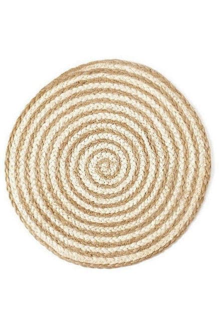 KORISSA Kata Spiral Placemat - Natural (Set of 4) - SwagglyLife Home & Fashion