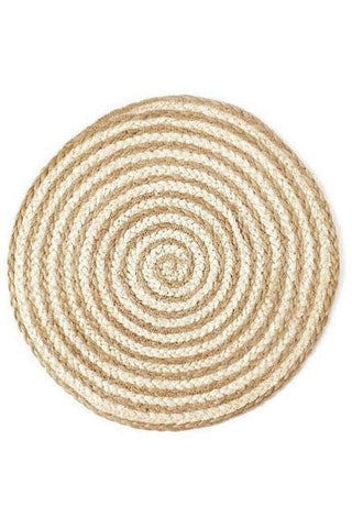 KORISSA Kata Spiral Placemat - Natural (Set of 4) - SwagglyLife Home & Fashion