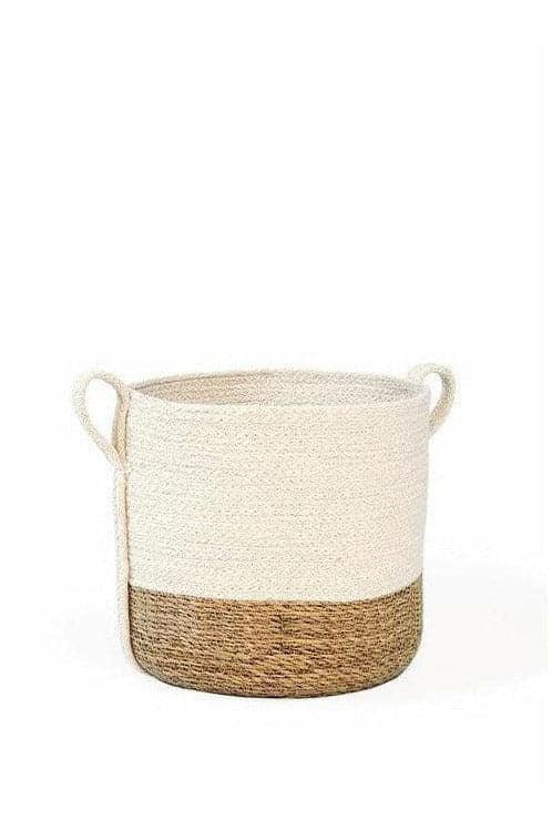 KORISSA Savar Basket with Side Handle (Set of 2) - SwagglyLife Home & Fashion