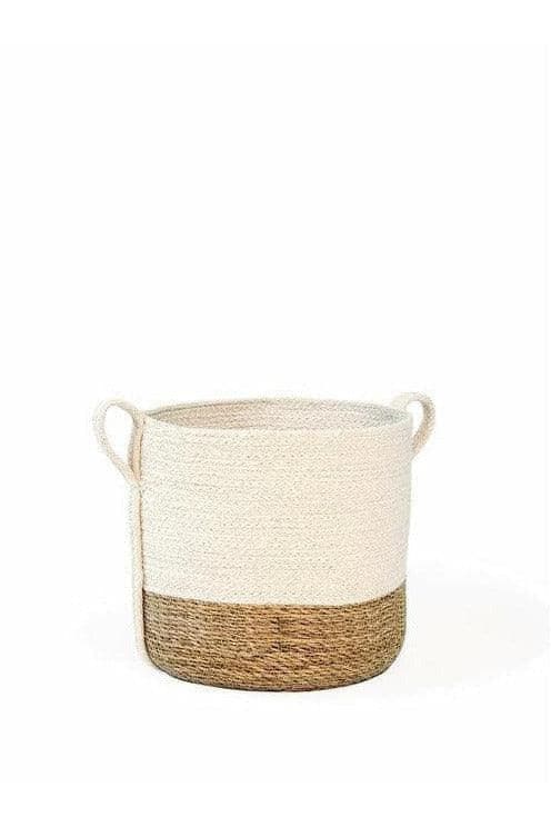 KORISSA Savar Basket with Side Handle (Set of 2) - SwagglyLife Home & Fashion