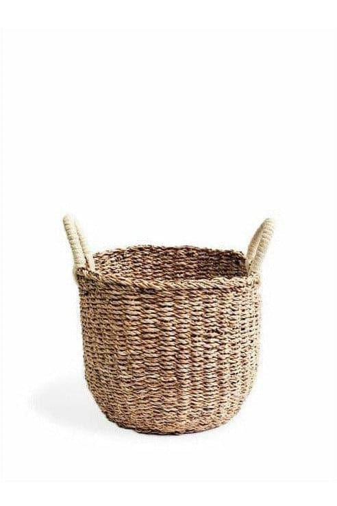 KORISSA Savar Basket with White Handle (Set of 2) - SwagglyLife Home & Fashion