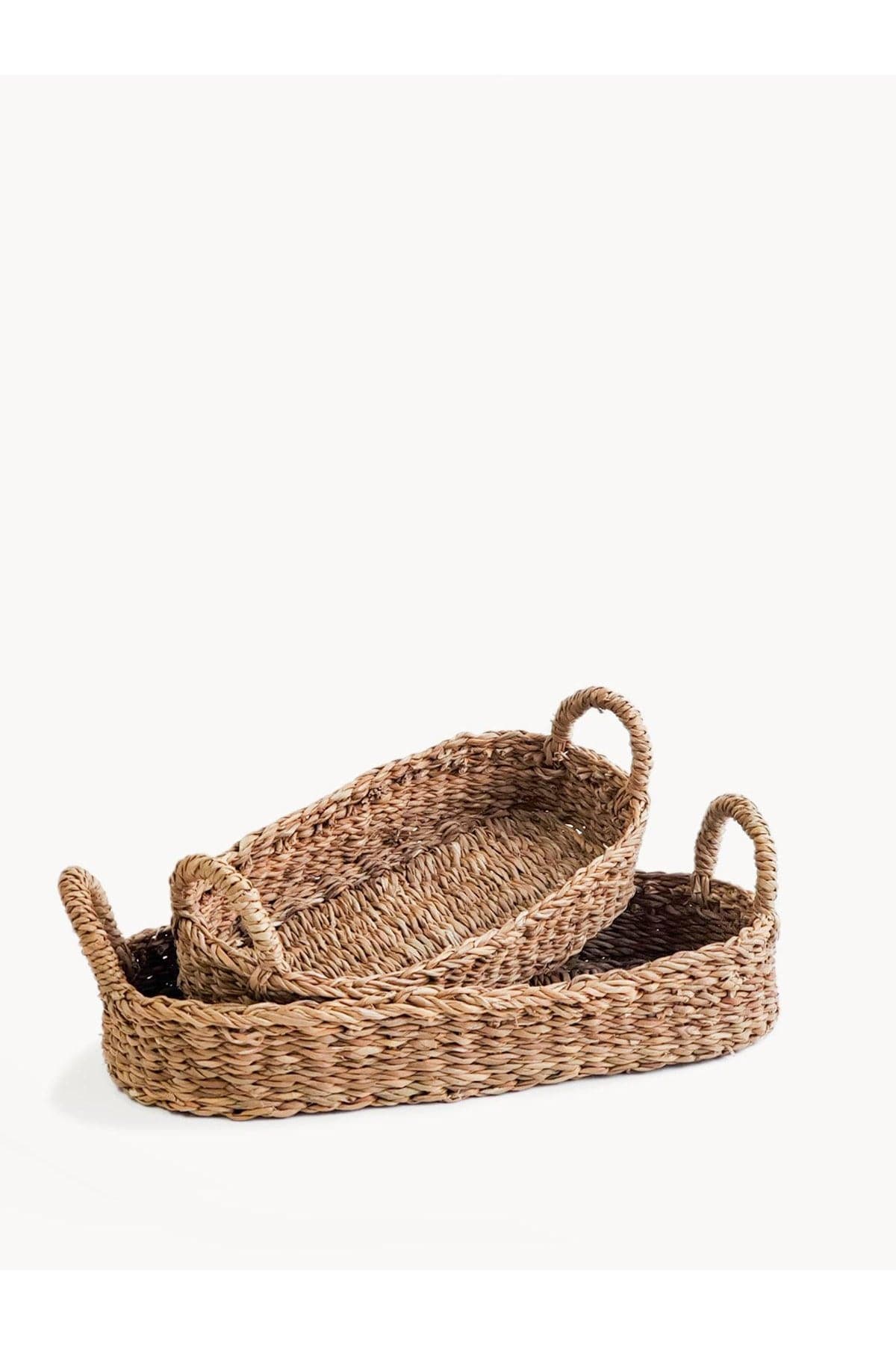 KORISSA Savar Bread Basket with Natural Handle - SwagglyLife Home & Fashion