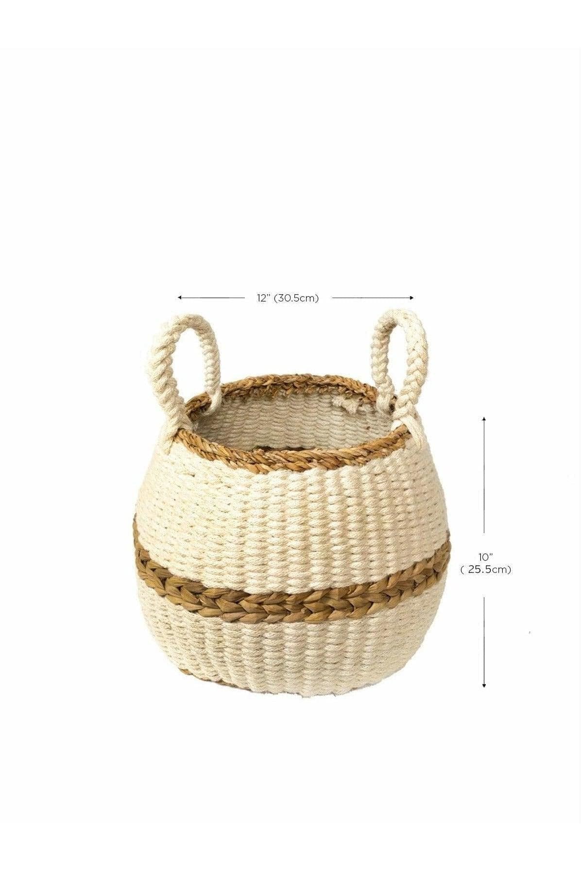 KORISSA Ula Blanco Basket - SwagglyLife Home & Fashion