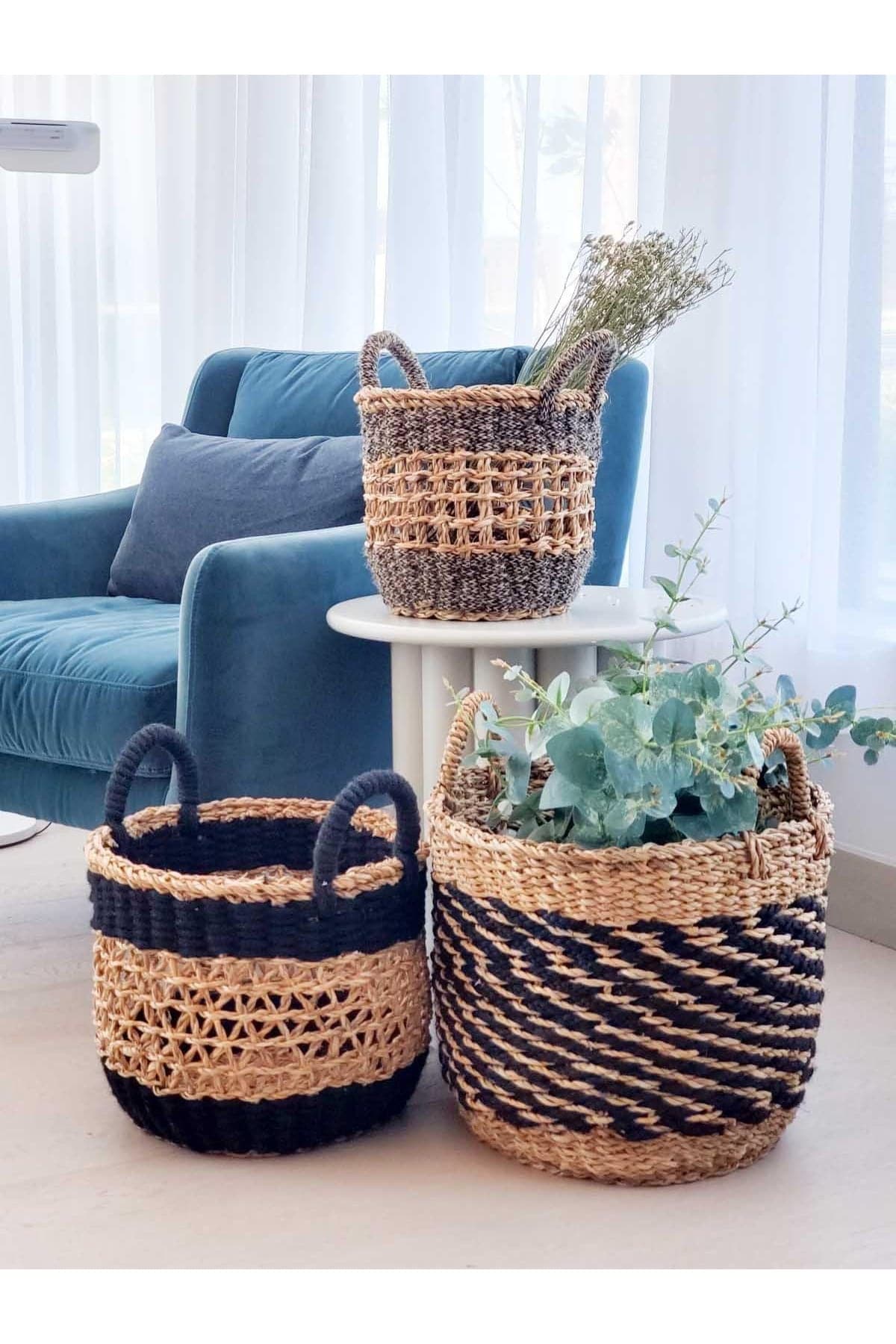 KORISSA Ula Mesh Basket - Black - SwagglyLife Home & Fashion