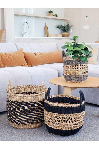 KORISSA Ula Mesh Basket - Black - SwagglyLife Home & Fashion