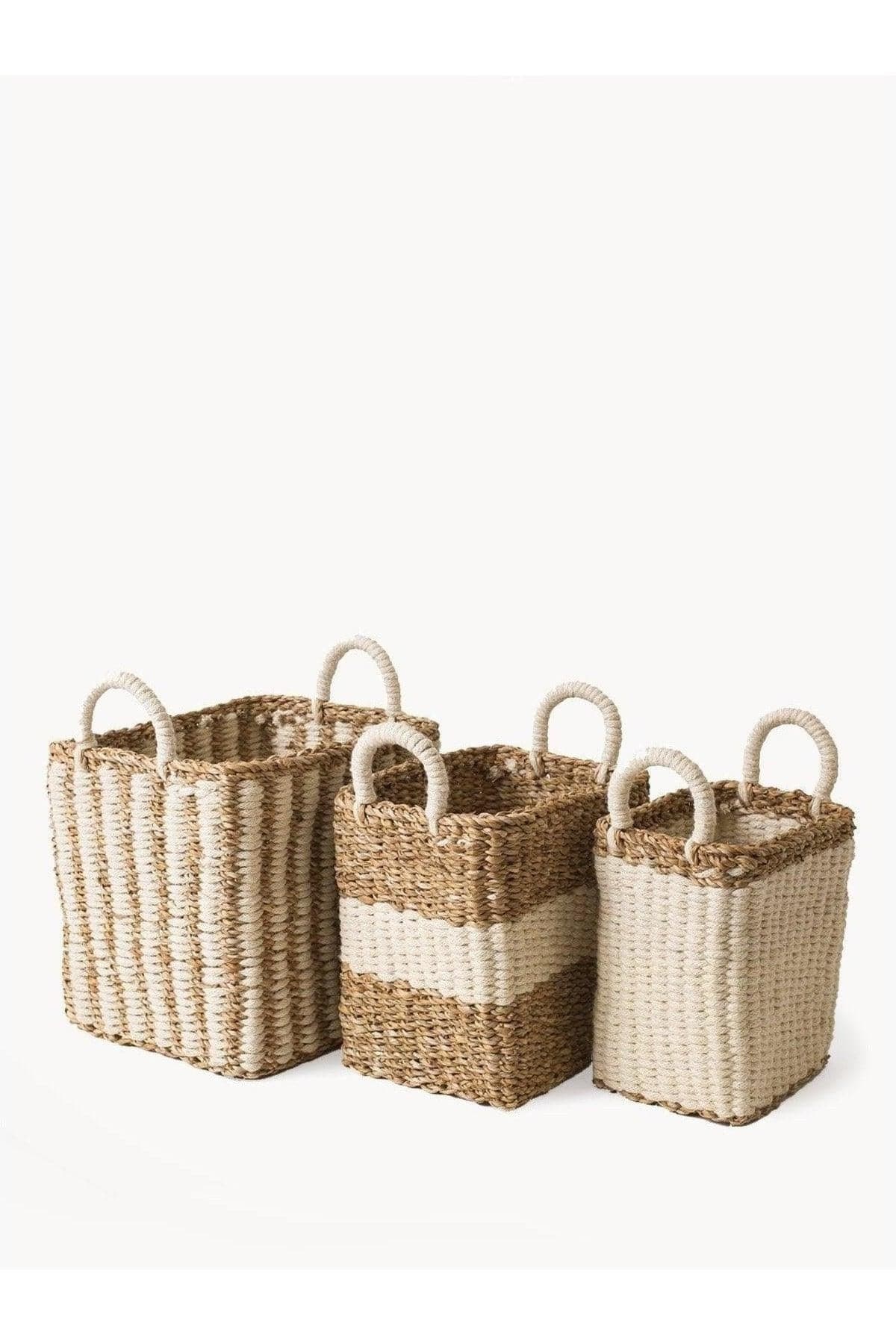 KORISSA Ula Storage Basket (Set of 3) - SwagglyLife Home & Fashion