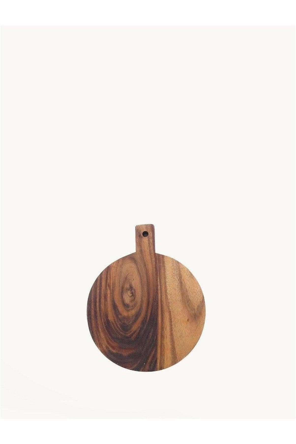 KORISSA Wooden Round Serving Board - Small - SwagglyLife Home & Fashion