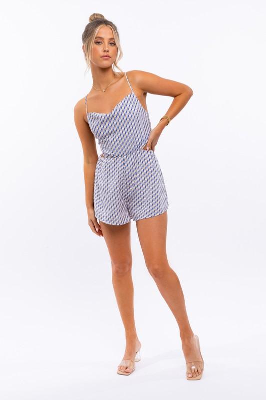 LE LIS Cowl Neck Romper - SwagglyLife Home & Fashion